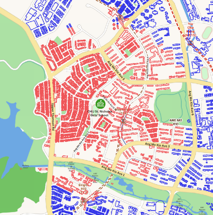 Map around CHIJ St. Nicholas Girls’ School (Primary)
