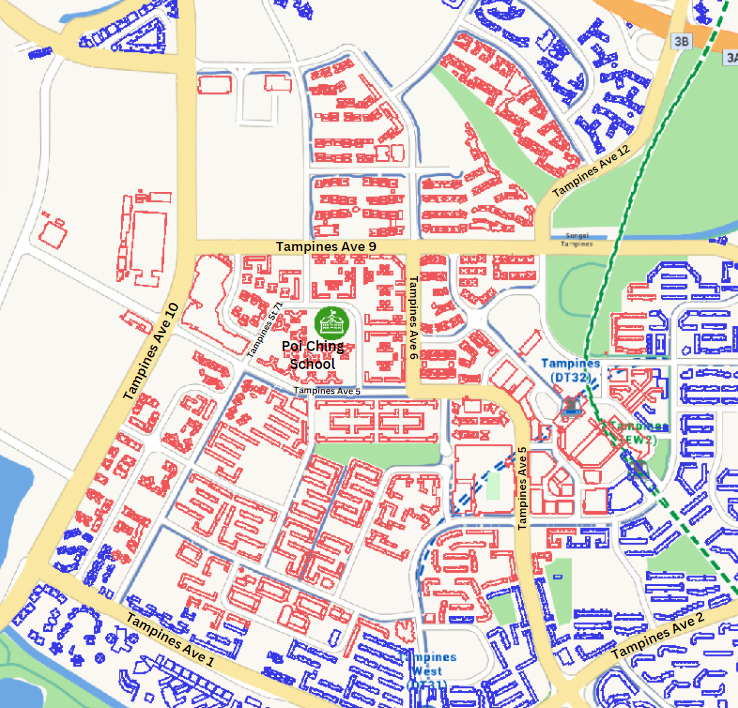 Map around Poi Ching School